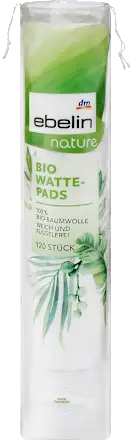 Organic GOTS-certified cotton pads, 120 pieces