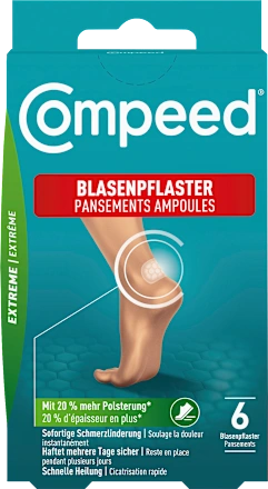 Extreme blister plasters, 6 pieces