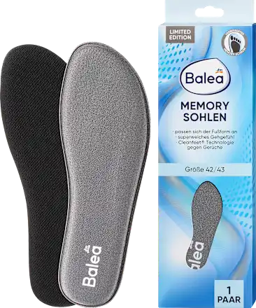 Memory foam insoles, size 42/43 (1 pair), 2 pieces