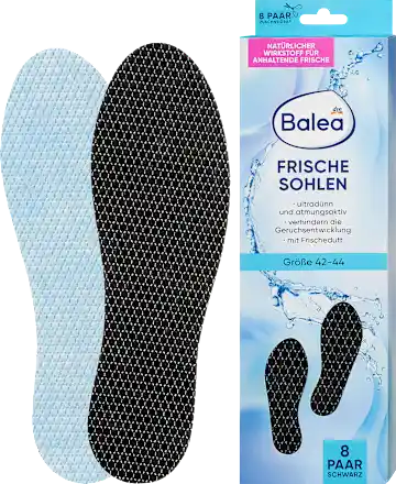 Black insoles, size 42-44 (8 pairs), 16 pieces