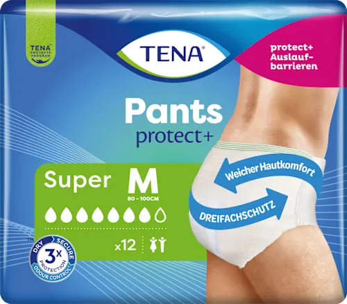 Incontinence Pants Super Size M, 12 pieces