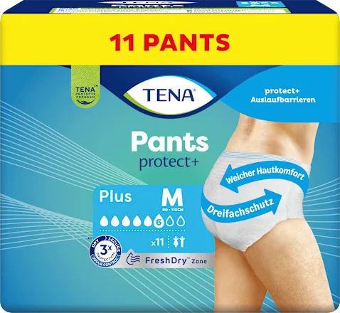 Incontinence Pants Plus Size M, 11 pieces