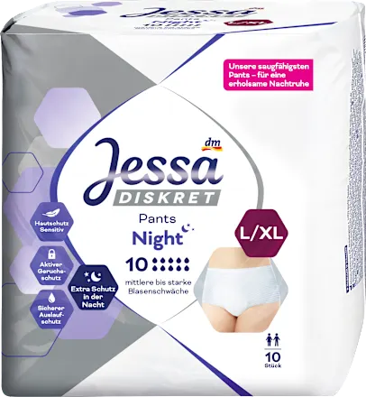Pants Incontinence Night Size L/XL, 10 pcs