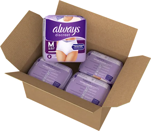Discreet Pants Incontinence Plus Size M, Value Pack (4x9 pcs), 36 pcs