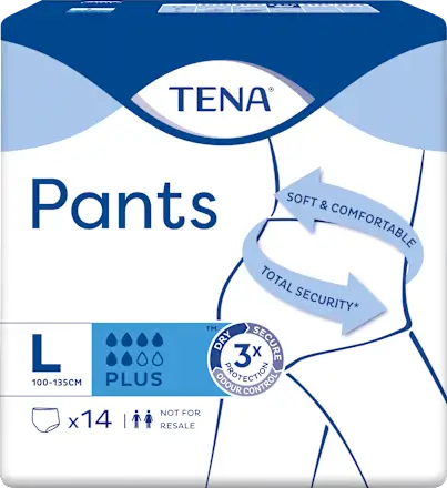 Incontinence Pants Plus Size L, Value Pack (4x14 pcs), 56 pcs