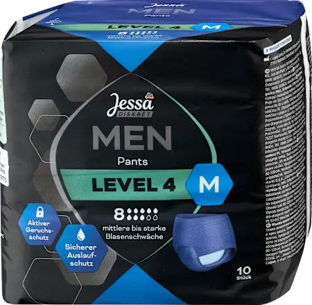 Men Pants Incontinence Level 4 Size M, 10 pcs