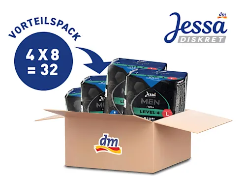 Men's Incontinence Pants Level 4 Size L Value Pack (4x8 pcs), 4 pcs