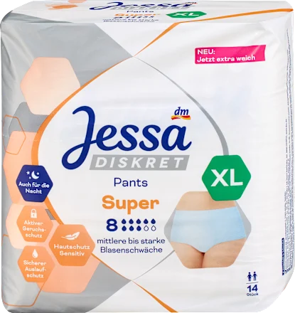 Incontinence Pants, Super Size XL, 14 pieces