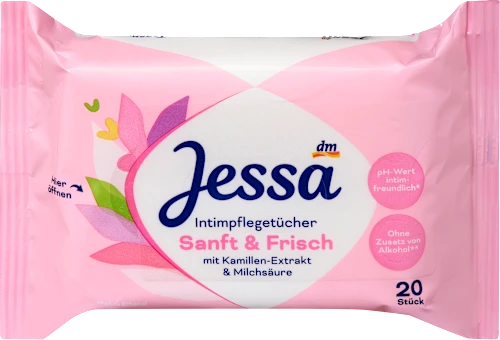 Intimate cleansing wipes Gentle & Fresh, 20 count