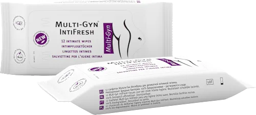 IntiFresh intimate care wipes, 12 pcs