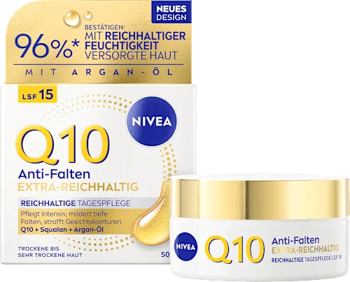 Q10 Anti-Wrinkle Face Cream, Rich SPF 15, 50 ml