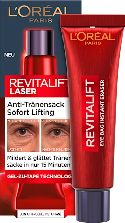 Eye cream with anti-puffiness, laser instant eye lift, 15 ml