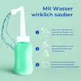 Mint-colored bidet and intimate wash, including travel bag and lid, 1 pc. - Image 2