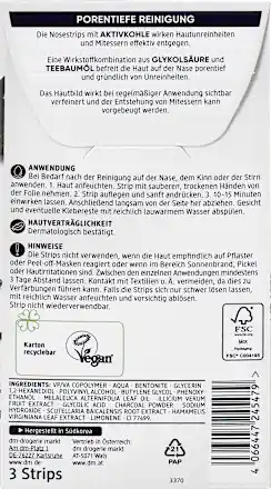 Nose strips with activated charcoal, 3 pieces - Image 2