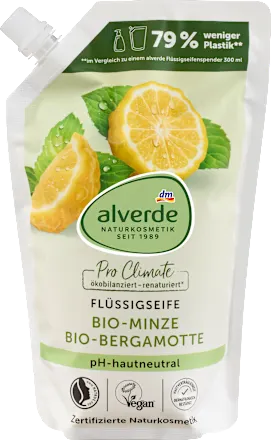Liquid soap mint, bergamot refill pack, 500 ml