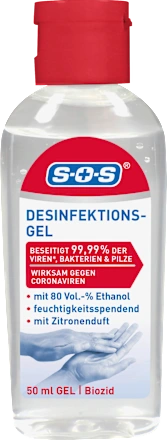 Hand sanitizer gel, travel size, 50 ml