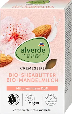 Bar of cream soap with shea butter & almond milk, 100 g