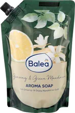 Liquid soap Ginseng & Green Mandarin refill pack, 500 ml