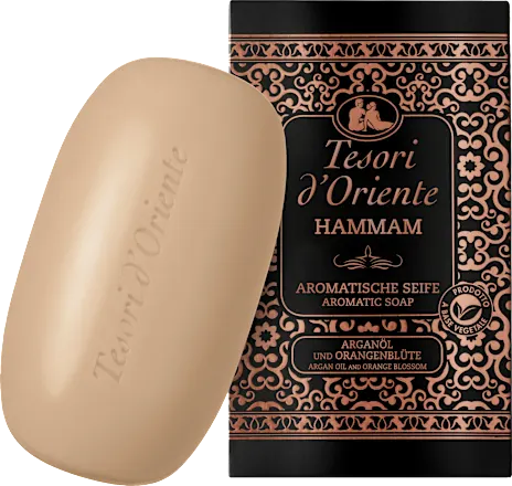 Hammam soap bar, argan oil & orange blossom, 125 g