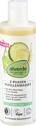 Micellar Water 2-Phase Organic Aloe Vera & Organic Cucumber, 200 ml