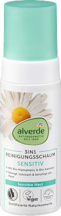 3-in-1 Sensitive Cleansing Foam with Witch Hazel & Chamomile, 150 ml