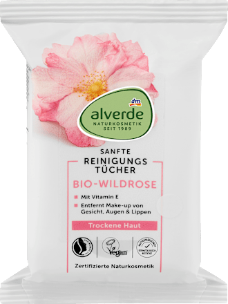 Wild Rose Cleansing Wipes, 25 pcs