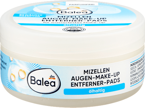 Oil-based eye makeup remover pads, 50 pieces