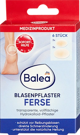 Blister plasters for heels, 6 pieces