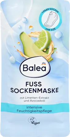 Foot mask socks, intensive moisturizing care (1 pair), 2 pieces