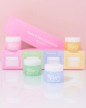 Facial cleansing balm Cleansing Balm Original Clean it Zero Set 4 pieces, 28 ml