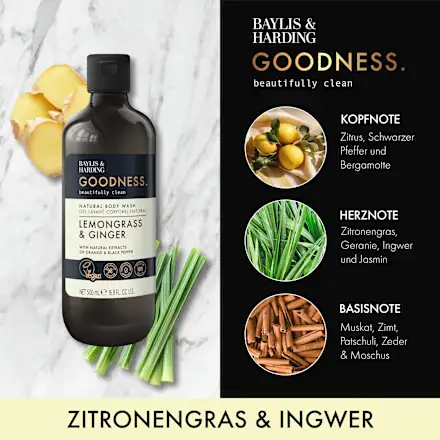 Shower gel Goodness Lemongrass & Ginger, 500 ml - Image 5