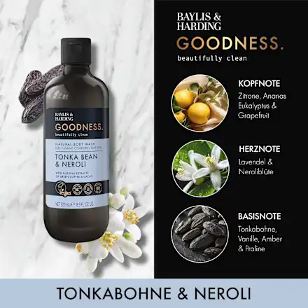 Shower gel Goodness Tonka Bean & Neroli, 500 ml - Image 5