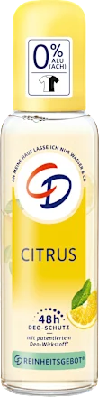 Organic Lemon Citrus Deodorant Spray, 75 ml