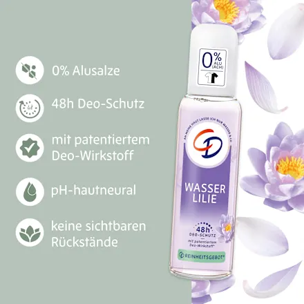 Water Lily Deodorant Spray, 48h, 75 ml - Image 5