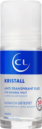 Antiperspirant deodorant roll-on Crystal Mineral Fluid extra sensitive, 50 ml