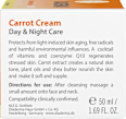 Carrot Cream Day & Night Face Cream with Q10, 50 ml - Image 5