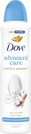 Antiperspirant deodorant spray with cotton and sea mineral scent, 150 ml