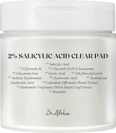 Dr. Althea 2% Salicylic Acid Clear Pad, 65 pcs