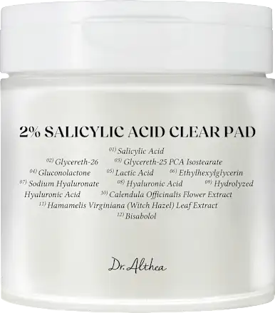 Dr. Althea 2% Salicylic Acid Clear Pad, 65 pcs