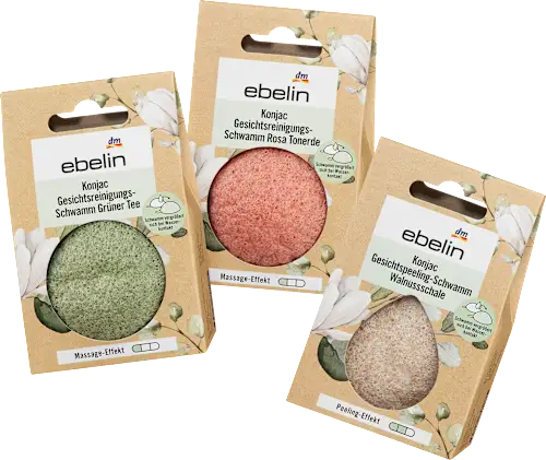 Konjac facial cleansing sponge, 1 pc.