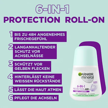 Antiperspirant deodorant roll-on Mineral Protection 5, 50 ml - Image 4