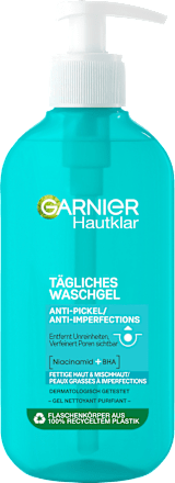 Anti-acne face wash gel, skin-clear, 200 ml