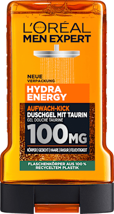 Hydra Energy shower gel with taurine, wake-up kick, 250 ml