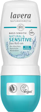 Deodorant Roll-on Natural & Sensitive, 50 ml
