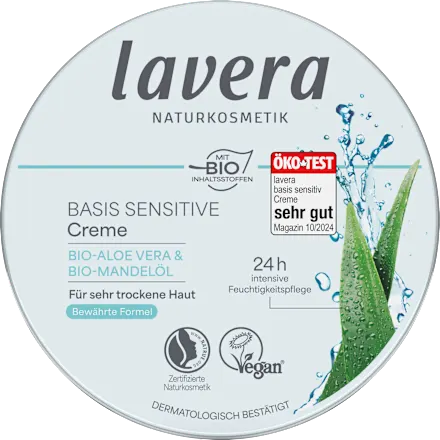 Sensitive basic face cream in a tin, 150 ml