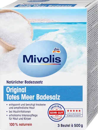 Original Dead Sea bath salts (3 x 500 g), 1.5 kg