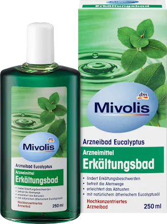 Cold and flu bath, medicinal bath eucalyptus, 250 ml