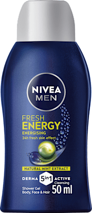 Fresh Energy 5in1 shower gel, travel size, 50 ml
