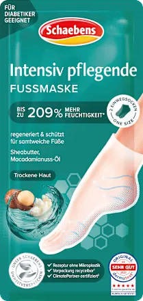 Foot mask socks intensive care with shea butter & macadamia (1 pair), 2 pcs