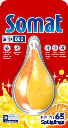 Dishwasher deodorant duo pearls lemon & orange, 1 pc.